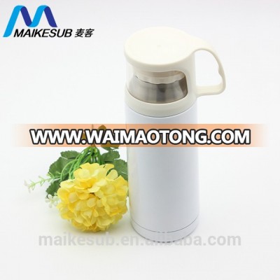 Sublimation blank stainless steel vacuum cup flask with cup cover